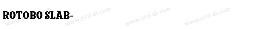 rotobo slab字体转换